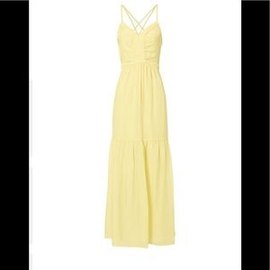 COPY - INTERMIX - CHELSEA YELLOW CHIFFON MAXI DRESS NEW WITH TAGS